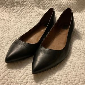 Black Frye Flats Pointed Toe